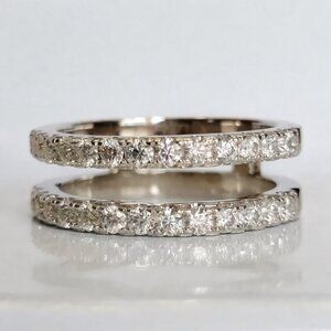 SOLD - Enhancer Band, Round Cut Lab Grown Diamond Engagement Ring Enhancer - 7